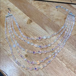 VINTAGE LAYERED GEM STONE NECKLACE